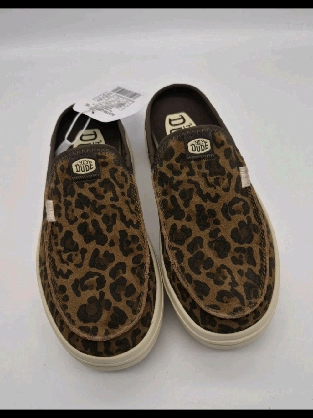 Hey Dude Women's Leopard Print Austin Lift Classic Size 10 nwt